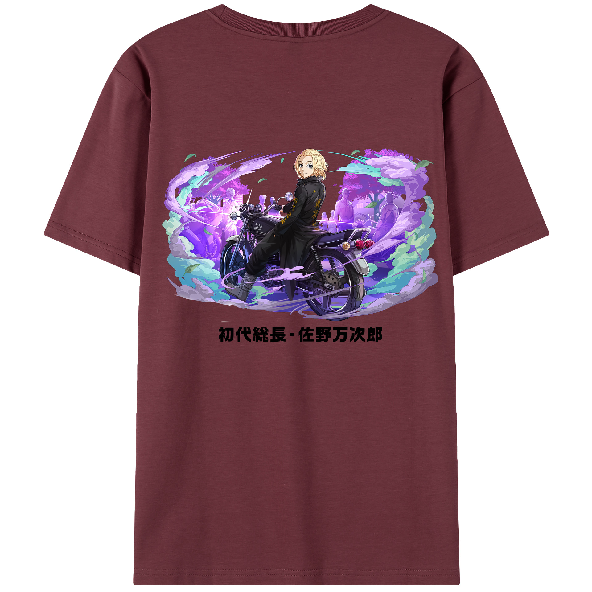 （画像用） 東京リベンジャーズ Tokyo Revengers 綿100％半袖Tシャツ（背面プリント）